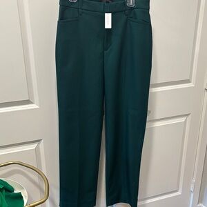 NWT Banana Republic Forest Green Straight Leg Trousers